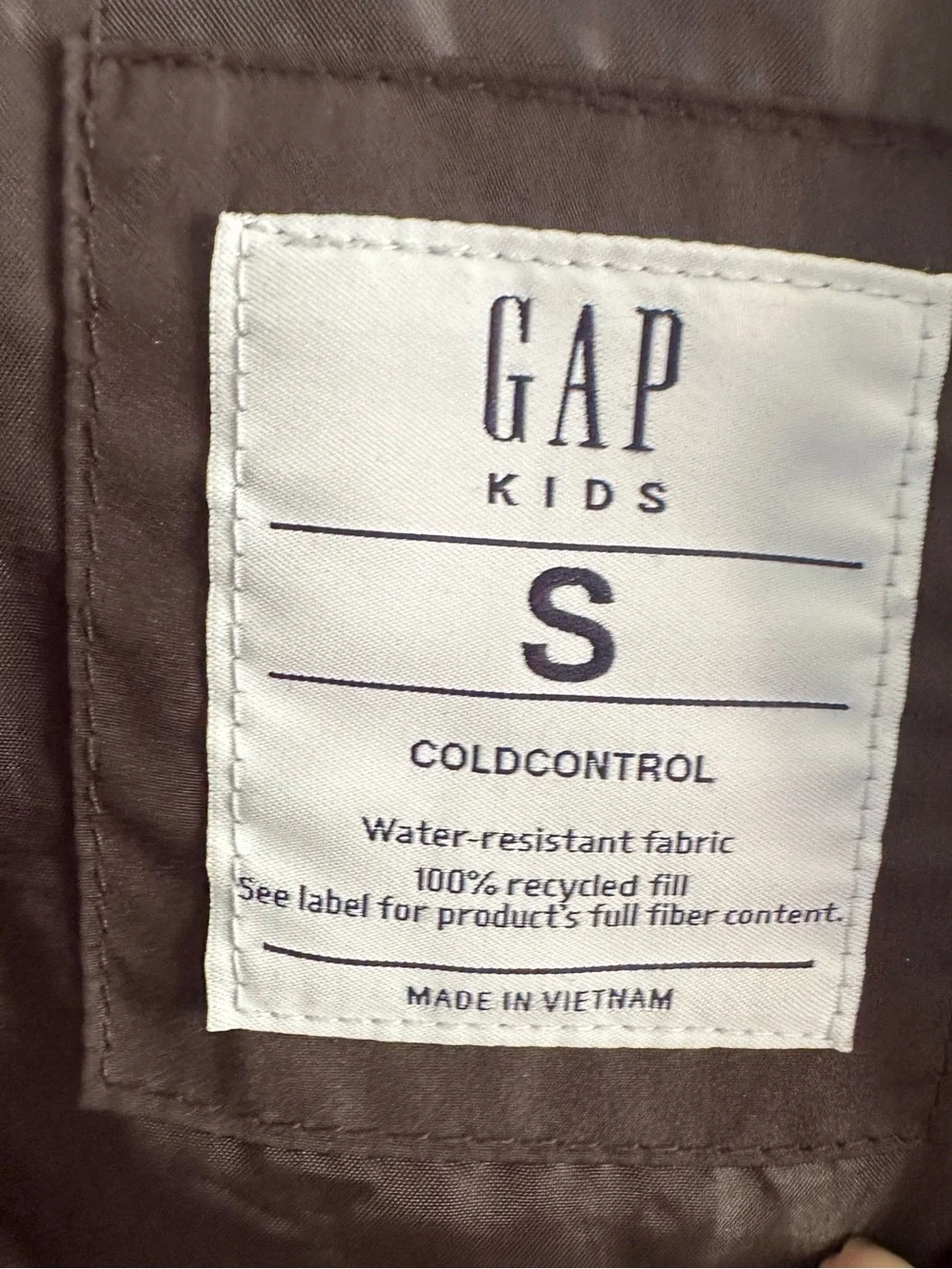 GAP Black Quilted Puffer Vest with Zip Front Unisex